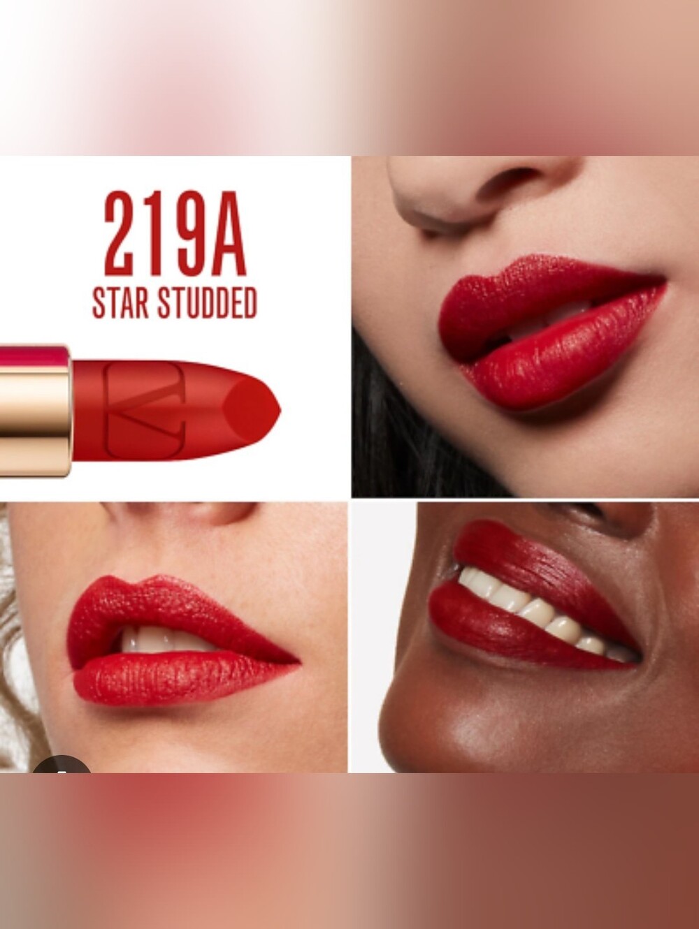 Valentino Bold Red Lipstick - 219A Star Studded